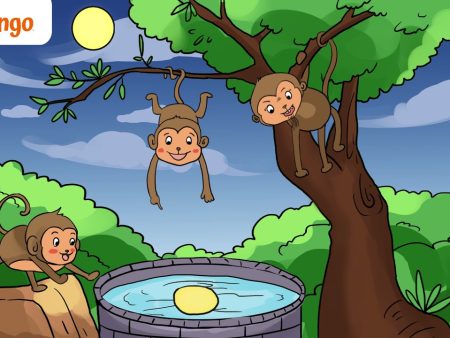 Interesting Chinese Folk Tale: Monkey catching the moon