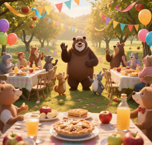 Fairy Tales : Grandpa Bear and his Orchard