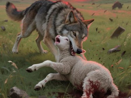 Aesop Fable: The Wolf and the Lamb