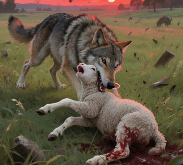 Aesop Fable: The Wolf and the Lamb
