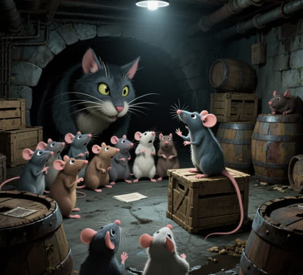 Aesop Fable: Belling the Cat
