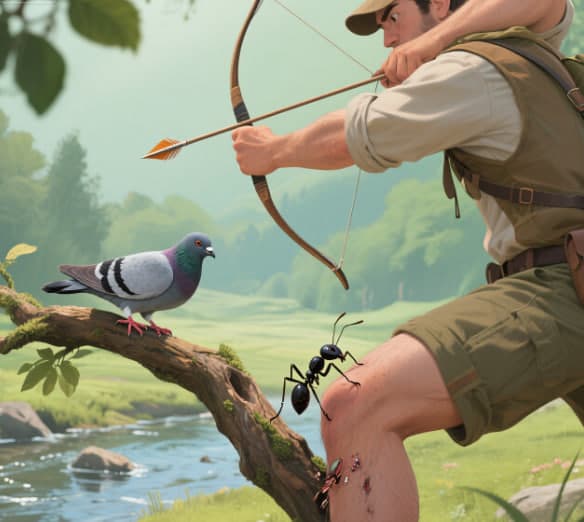 Pigeon and the Ant story