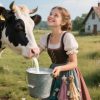 Aesop Fable: The Girl Who Milked the Cow