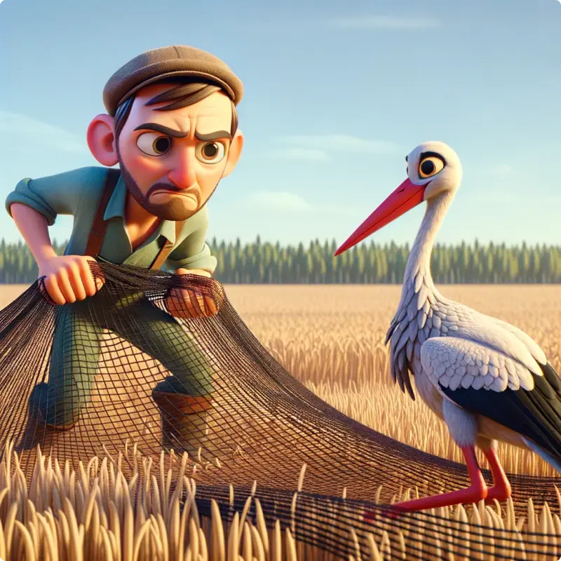 The story of the stork and the crane: Trouble Comes When You Choose the Wrong Friend