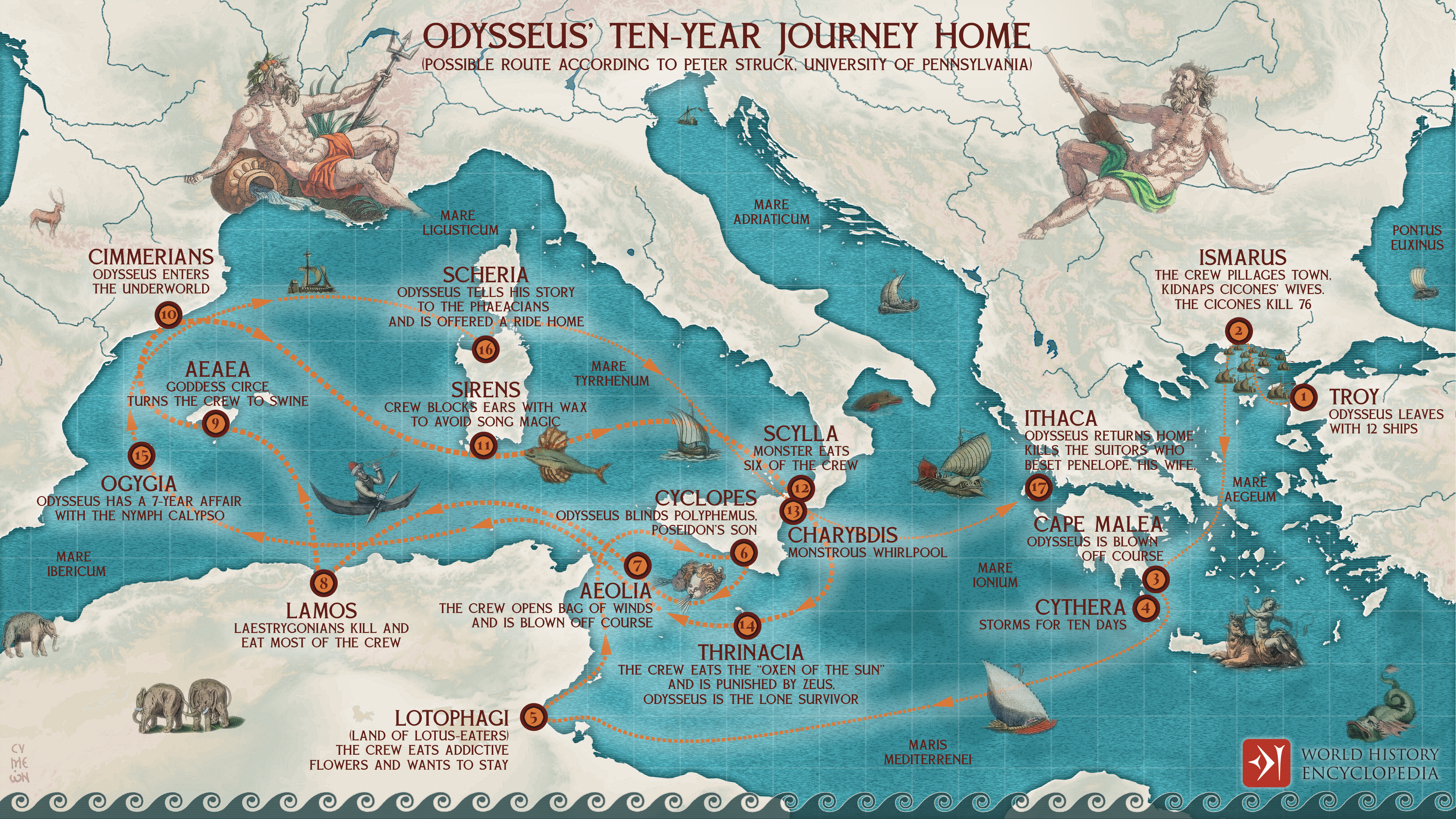 Map of Odysseus Journey Meaning: Unlock Ancient Greek Story Locations