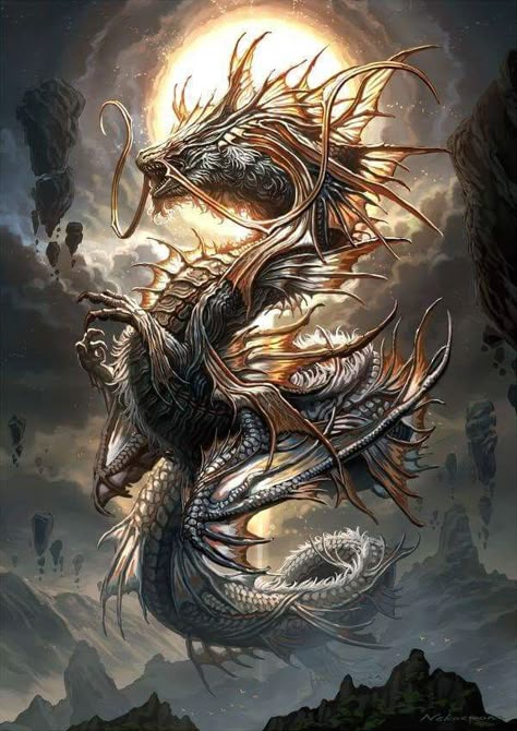 asian dragon art