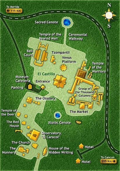 Why You Need Chichen Itza Map (Visitors Must-Know)