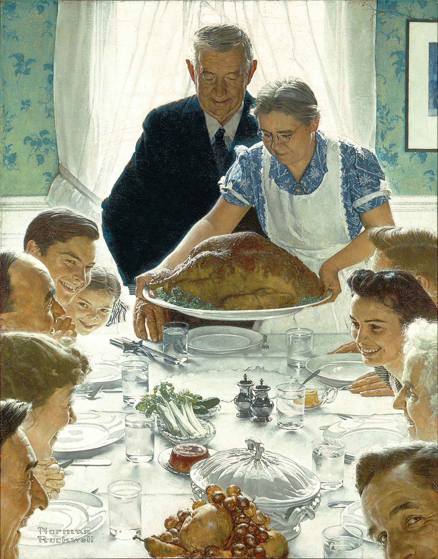 Why Norman Rockwell Thanksgiving Freedom From Want Painting Still Matters Today